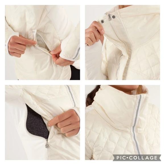 Lululemon What The Fluff Pullover in Polar Cream size 4 down filled - Picture 4 of 12